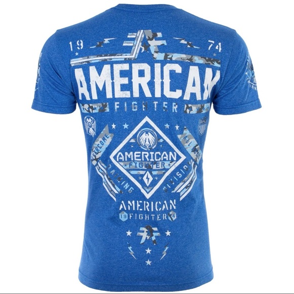 American Fighter Men's T-shirt MCCORMICK Crew neck Athletic Fit - Picture 2 of 11